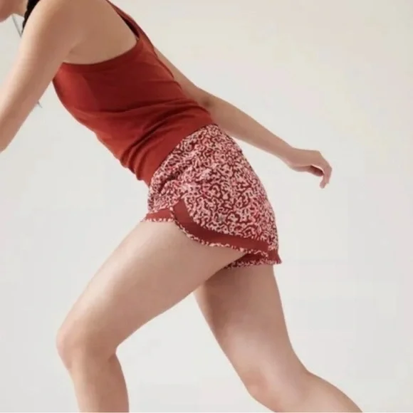 ATHLETA Mesh Racer Run High Rise 3" Shorts New With Tags - Picture 5 of 13